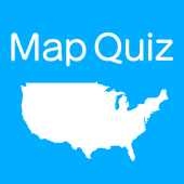 US States & Capitals Map Quiz Apk