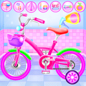 Girl Bike Fix & Washing Salon Apk