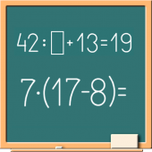 Math on chalkboard Apk