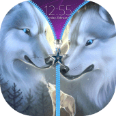 Wolf Zipper Lock Screen Apk