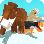 Blocky Dino Park Ice Age Arena Apk