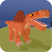 Blocky Dino Park: Spino Strike Apk