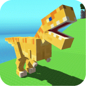 Blocky Dino Park T-Rex Rampage Apk