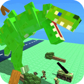 Blocky Titan Rex Rampage Apk