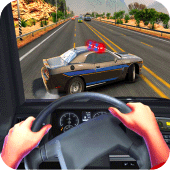 POV Car Highway Driving Police Apk