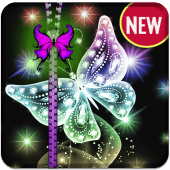 Butterfly Lovely Zipper Lock Apk