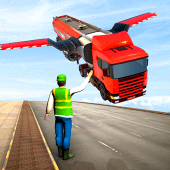 Flying Oil Tanker Truck Games Apk