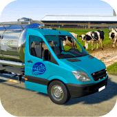 Milk Van Cow Milk Delivery Sim Apk