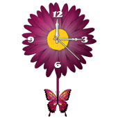 Flower pendulum clock live wallpaper Apk