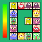 Connect: cute monsters & food Apk