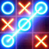 Tic Tac Toe glow - Puzzle Game Apk