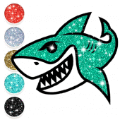 Baby Shark Glitter Coloring Apk