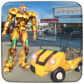 US Robot Shopping Mall Car Taxi Driver Apk