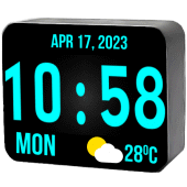 Huge Digital Clock Apk