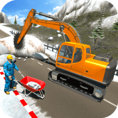 Snow Cutter Excavator Simulator-Winter Snow Rescue Apk