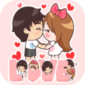 Cute Couple Romance Stickers for WhatsApp Apk