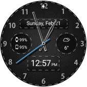 Black Leather HD Watch Face Apk