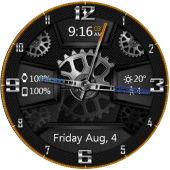 Carbon Gears HD Watch Face Apk