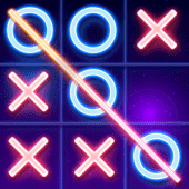 Tic Tac Toe 2 Player: XO Glow Apk