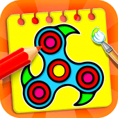 Fidget Spinner Coloring Book Apk