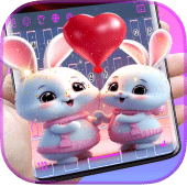 Glitter Bunny Keyboard Apk