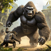 Angry Wild Gorilla Animal Game Apk