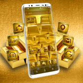 Golden Bricks Launcher Theme Apk