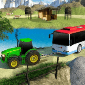 Tow Tractor Games 2018: Rescue Bus Pulling Game Apk