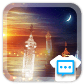 Fantasy night scene Next SMS Skin Apk