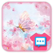 Blooming cherry blossoms skin for Next SMS Apk