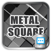 Metal square skin for Next SMS Apk