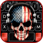 America Dj Skull Keyboard Theme Apk