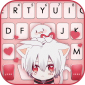 Anime Cat Boy Keyboard Background Apk