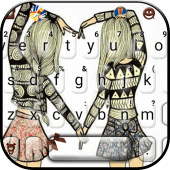 Best Friend Heart Keyboard Theme Apk