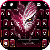 Black Smoke Mask Keyboard Background Apk