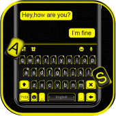 Black Yellow Business Keyboard Theme Apk