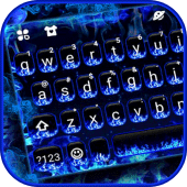 Blue Flames Theme Apk