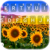 Sunflower Field Keyboard Background Apk