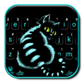 Cheshire Night Cat Keyboard Theme Apk