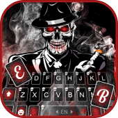 Cool Smoke Skull Keyboard Theme Apk