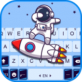 Cool Space Dabbing Keyboard Background Apk