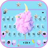 Cotton Candy Pink Keyboard Background Apk