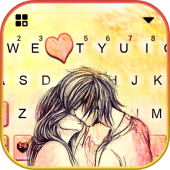 Couple Kiss Keyboard Theme Apk