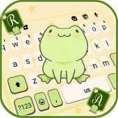 Cute Green Frog Theme Apk