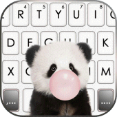 Cute Gum Panda Keyboard Background Apk