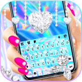 Diamond Laser Keyboard Background Apk