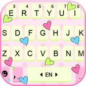 Doodle Heart Chat Keyboard Background Apk