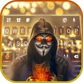 Fire Glow Anonymous Keyboard Background Apk