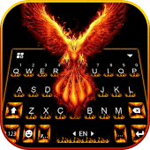 Fire Phoenix Keyboard Background Apk