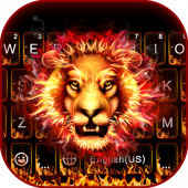 Fire Roar Lion Keyboard Theme Apk